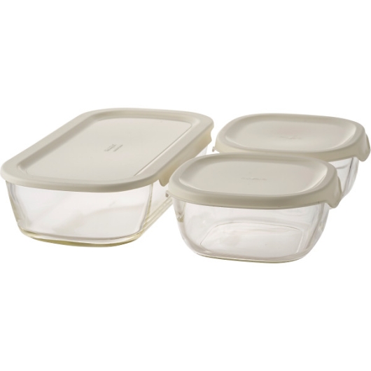 �n���I �X�^�b�L���O�ϔM�K���X�R���e�iM3�Z�b�g KSTL-M-3006-OW �摜1