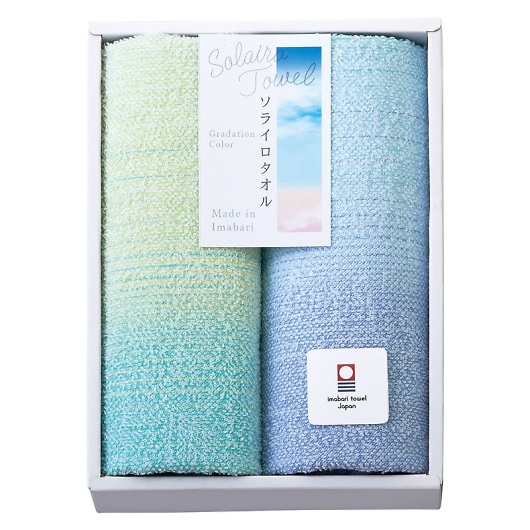 Solairo Towel �i�\���C���^�I���j �t�F�C�X�^�I��2P �u���[ SO2062 BL/PI �摜1