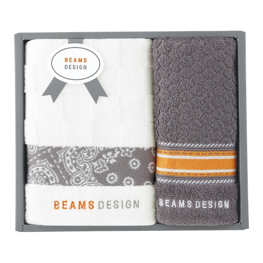 BEAMS DESIGN �`�F�b�J�[�o���_�i �t�F�C�X�^�I��&�^�I���n���J�` �O���[ 51-3139150GY/NB �摜1