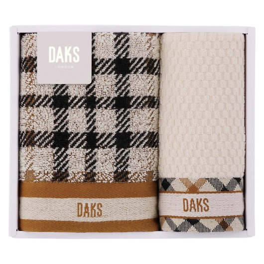 DAKS �_�u���n�E�X�`�F�b�N �t�F�C�X�^�I��&�^�I���n���J�` 55-3089200 �摜1