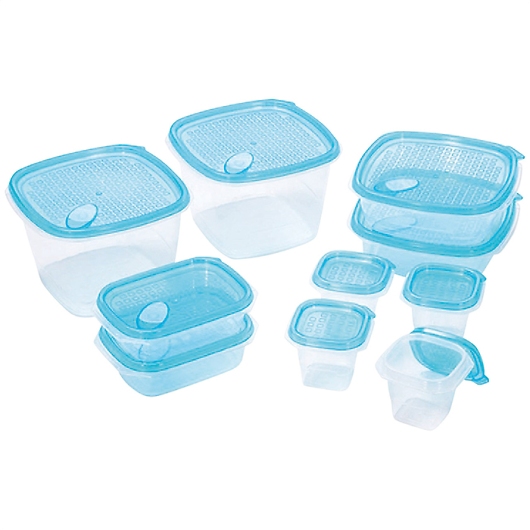 �N���A�u���[�R���e�i�����^�b�`10�Z�b�g CB-10PC �摜1