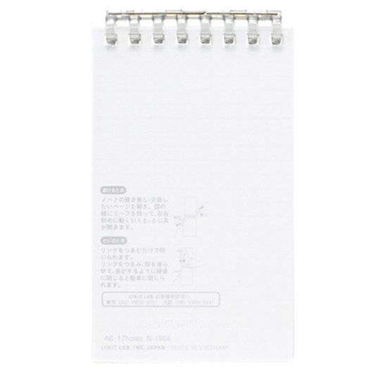 �I�[�v�������O�m�[�g �����T�C�Y �N�����[ N2720-1 �摜1