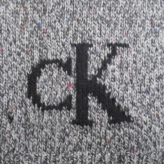 Calvin Klein JoNC lbv }t[ TWEED MONOGRAM SCARF / MEDIUM GREY / CK200319-032 摜3