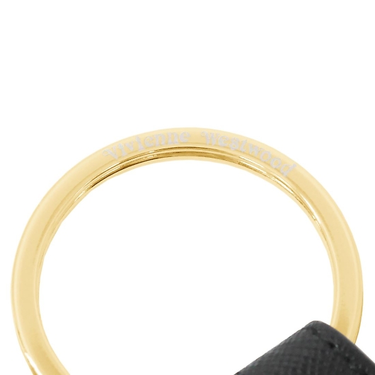 Vivienne Westwood BBAEGXgEbh L[O SAFFIANO 3D ORB LIGHT GOLD 82030078-OM0009-LA BLACK GOLD~BLACK 摜2