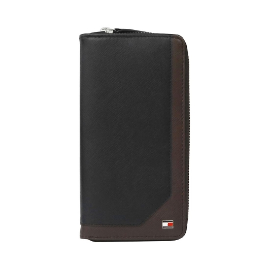 TOMMY HILFIGER g~[qtBK[@SAFFIANO ܂蒷z(KL) @13X030black brown ubNuE 摜1