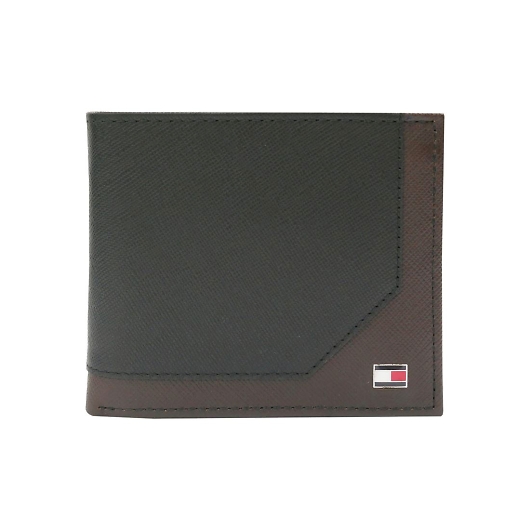 TOMMY HILFIGER g~[qtBK[@SAFFIANO  ܂z(KL)25X002black brown ubNuE 摜1