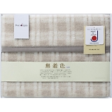 ディアジャパン 無着色アルパカ入りウール混綿毛布(毛羽部分) 524010S