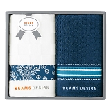 BEAMS DESIGN �`�F�b�J�[�o���_�i �t�F�C�X�^�I��2P �l�C�r�[�u���[ 51-3139200GY/NB