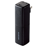 ELECOM AC�[�d���̌^ ���o�C���o�b�e���[5000mAh �u���b�N DE-AC08-5000WF/BK