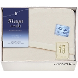 mayuあらう 洗えるシルク混毛布 WAS46100
