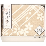 大自然本舗?桜格子? 肌にやさしい自然色のシルク入り綿毛布(毛羽部分) SBN85150