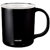 ハリオ セラミックコーティング真空二重保温マグ350ml(ブラック) CMG-350-B