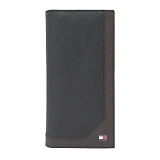 TOMMY HILFIGER g~[qtBK[@SAFFIANO  ܂蒷z(KL) @19X002black brown ubNuE